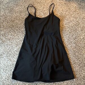 Black Athletic Mini Dress (with shorts built in)